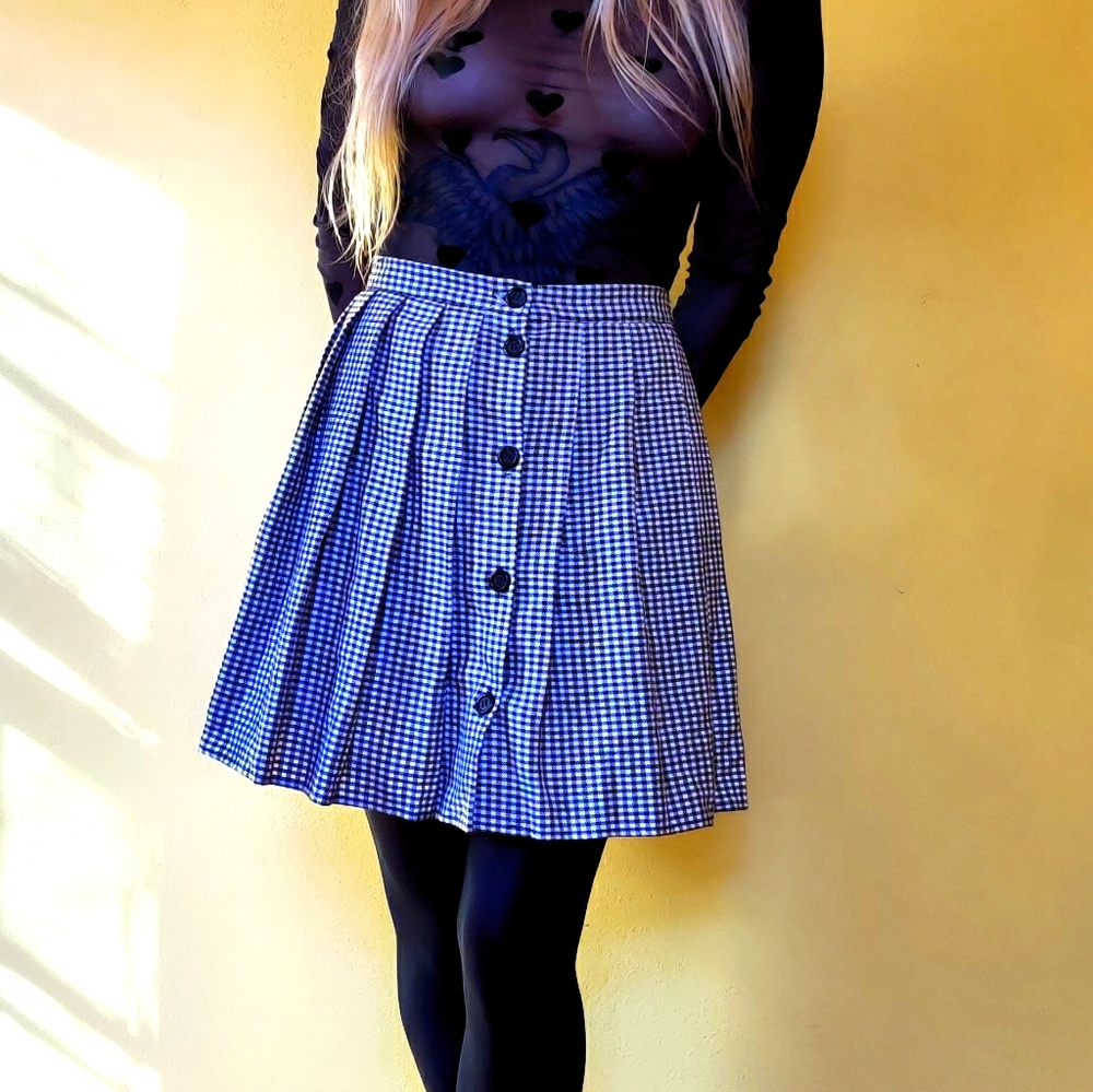 Clueless style plaid skirt